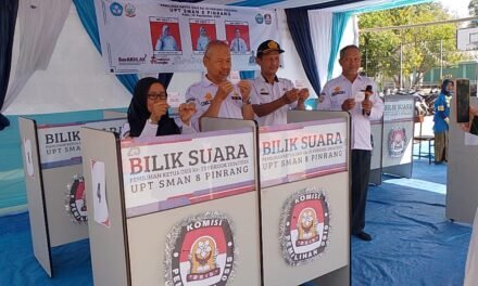 Pemilihan Ketua OSIS UPT SMAN 8 Pinrang Berlangsung Meriah