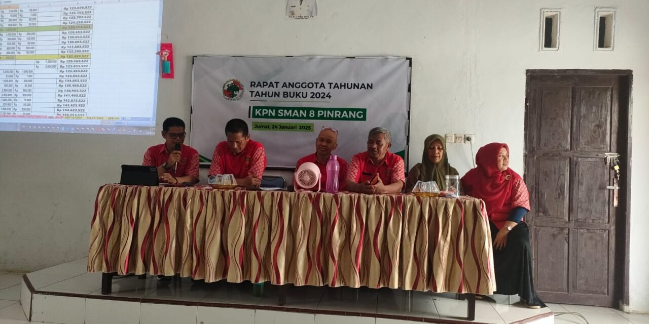 Koperasi SMAN 8 Pinrang Sukses Gelar RAT 2024 dan Pemilihan Pengurus Baru Periode 2025-2026.