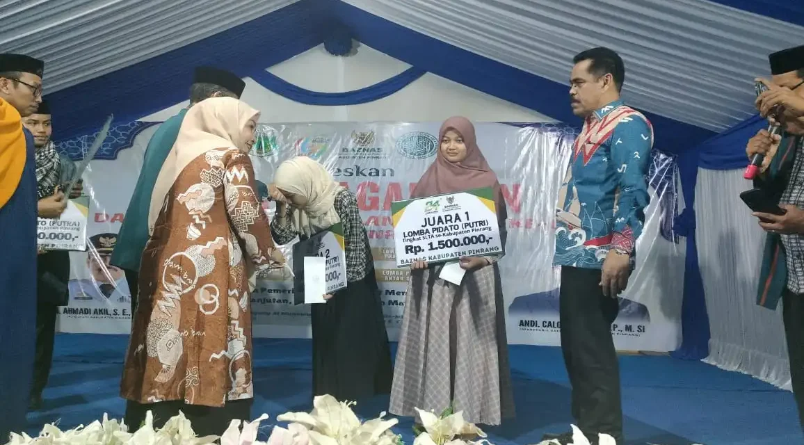 SMAN 8 Pinrang Raih Juara 1 Lomba Pidato Putri Antar Pelajar se-Kabupaten Pinrang